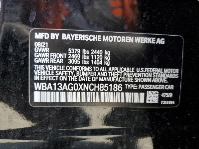 WBA13AG0XNCH85186 BMW 530e