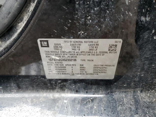 1GTV2MECXGZ332186 GMC Sierra K1500 Sle