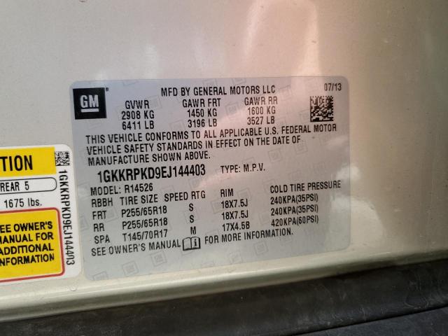 1GKKRPKD9EJ144403 GMC ACADIA SLE