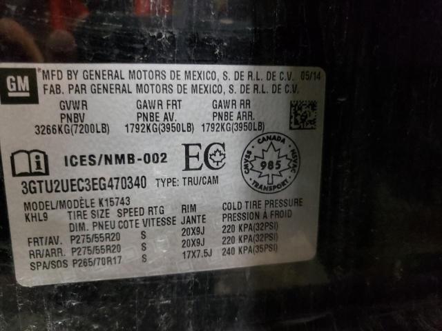 3GTU2UEC3EG470340 GMC Sierra K1500 Sle