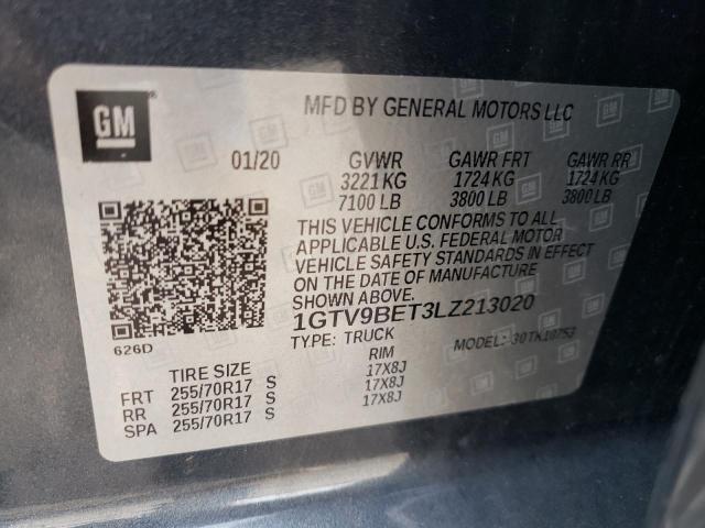 1GTV9BET3LZ213020 GMC Sierra K1500 Sle