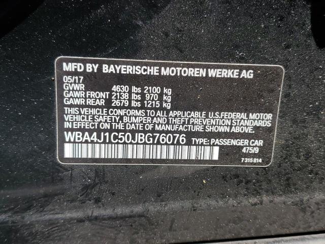 WBA4J1C50JBG76076 BMW 430i Gran Coupe