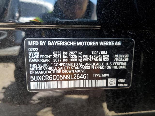 5UXCR6C05N9L26461 BMW X5 Xdrive40i