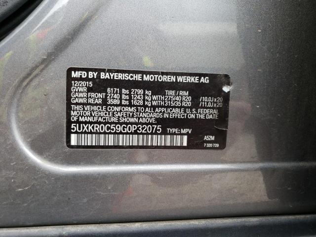 5UXKR0C59G0P32075 BMW X5 Xdrive35i