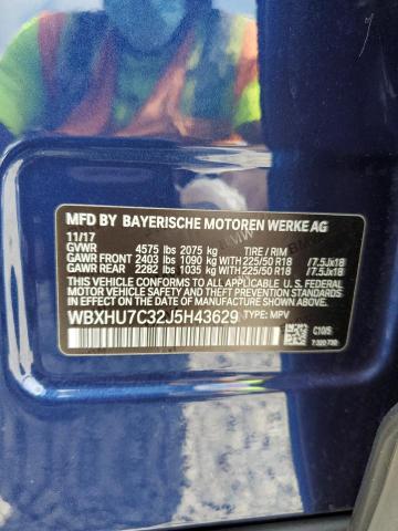 WBXHU7C32J5H43629 BMW X1 Sdrive28i