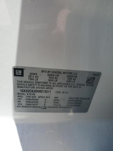 1GKS2CKJ6HR213511 GMC YUKON DENALI