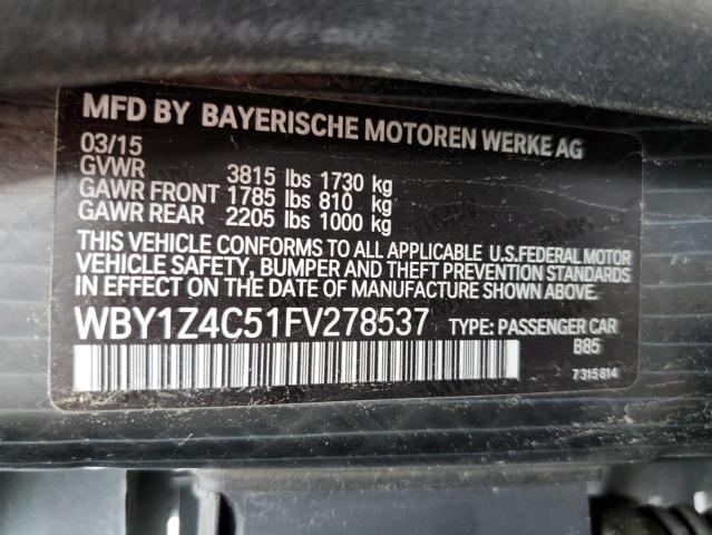 WBY1Z4C51FV278537 BMW I3 REX