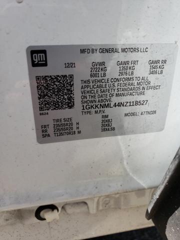 1GKKNML44NZ118527 GMC ACADIA SLT