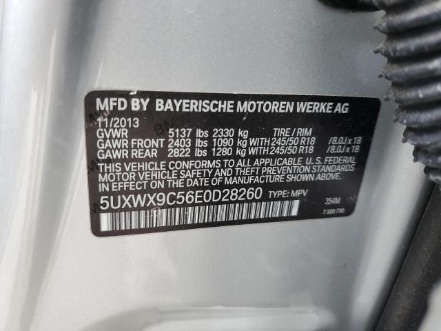 5UXWX9C56E0D28260 BMW X3 Xdrive28i