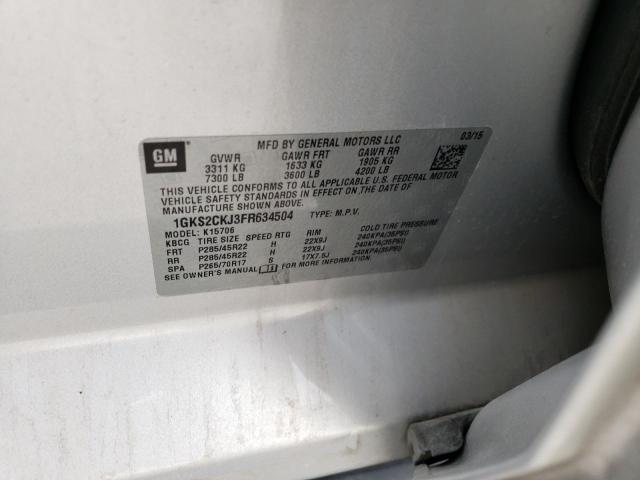1GKS2CKJ3FR634504 GMC YUKON DENALI
