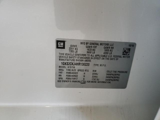 1GKS2CKJ4HR136220 GMC YUKON DENALI