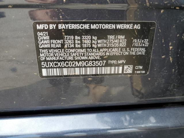 5UXCX6C02M9G83507 BMW X7 M50i