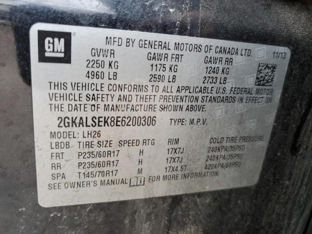 2GKALSEK8E6200306 GMC Terrain Slt