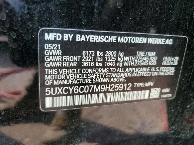 5UXCY6C07M9H25912 BMW X6 Xdrive40i