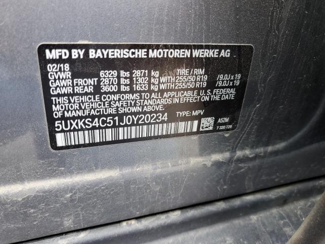 5UXKS4C51J0Y20234 BMW X5 Xdrive35d