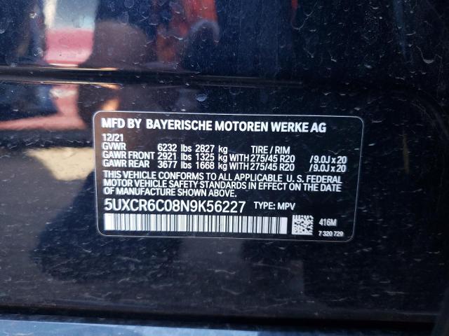 5UXCR6C08N9K56227 BMW X5 Xdrive40i