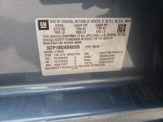 3GTP1VEC9EG435355 GMC Sierra C1500 Slt