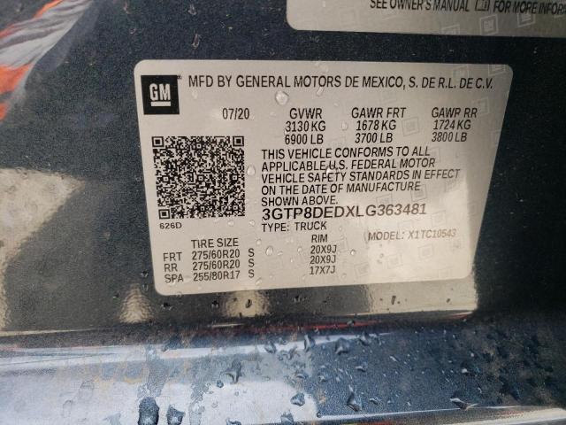 3GTP8DEDXLG363481 GMC Sierra C1500 Slt