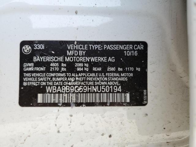 WBA8B9G59HNU50194 BMW 330 I