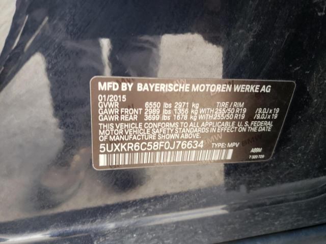 5UXKR6C58F0J76634 BMW X5 Xdrive50i