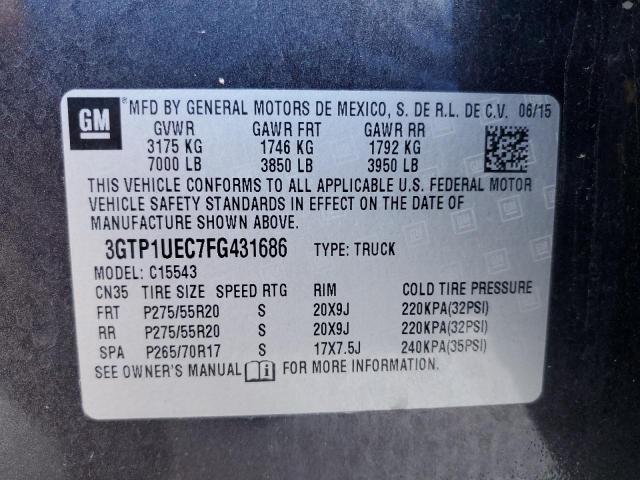 3GTP1UEC7FG431686 GMC Sierra C1500 Sle