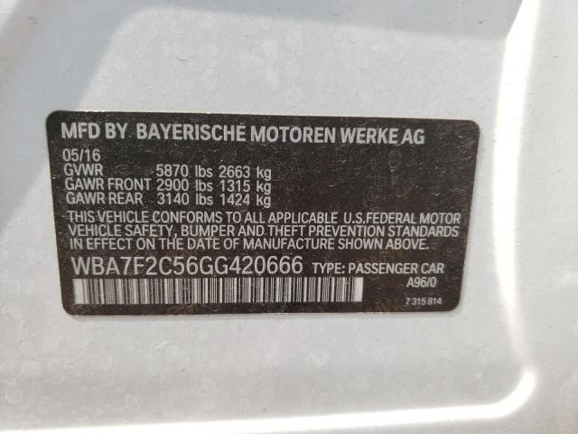 WBA7F2C56GG420666 BMW 750 Xi
