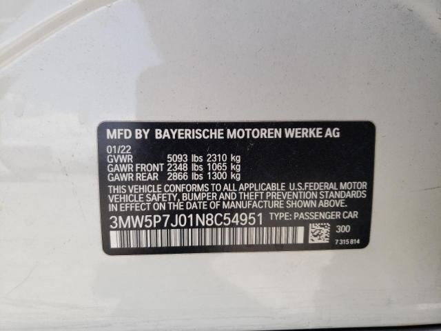 3MW5P7J01N8C54951 BMW 330e