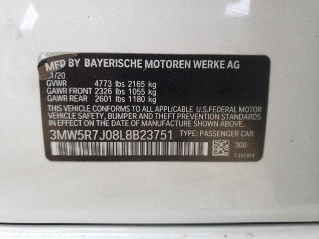 3MW5R7J08L8B23751 BMW 330XI