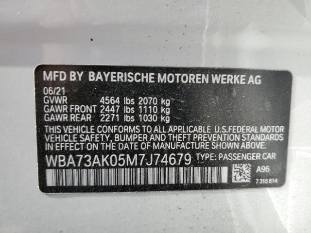 WBA73AK05M7J74679 BMW 228XI