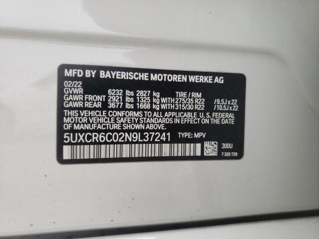 5UXCR6C02N9L37241 BMW X5 Xdrive40i