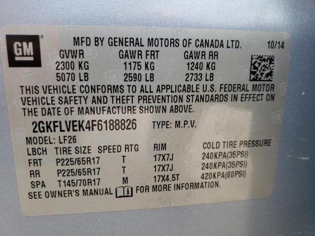 2GKFLVEK4F6188826 GMC Terrain Sle