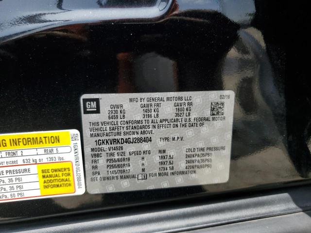 1GKKVRKD4GJ288404 GMC Acadia Slt-1