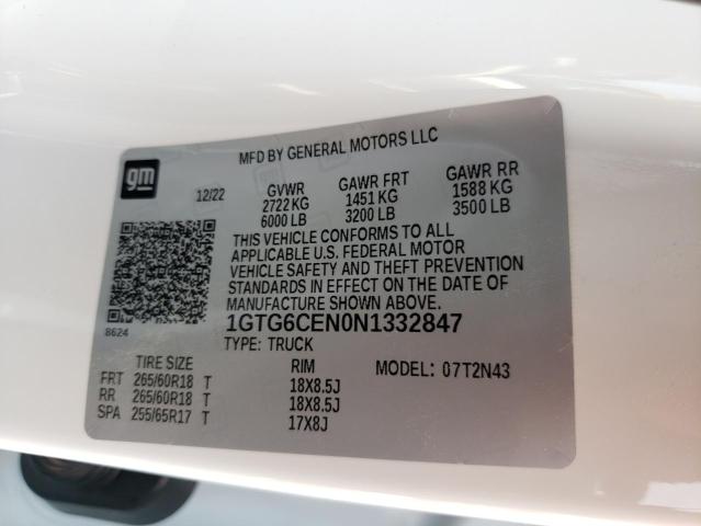 1GTG6CEN0N1332847 GMC Canyon Elevation