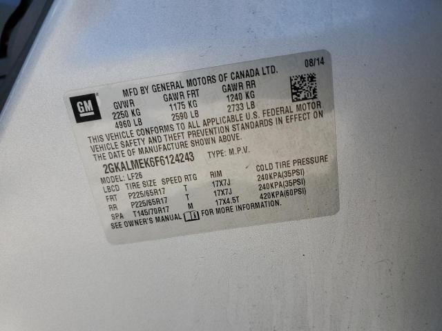 2GKALMEK6F6124243 GMC Terrain Sle