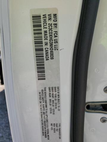 2C3CDXHG3NH240839 Dodge CHARGER GT