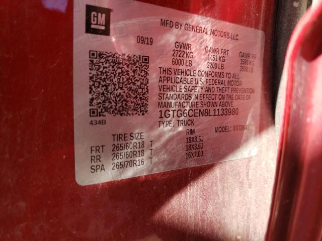 1GTG6CEN8L1133980 GMC CANYON SLE