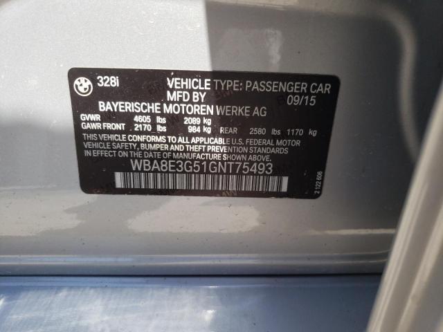 WBA8E3G51GNT75493 BMW 328 Xi Sulev