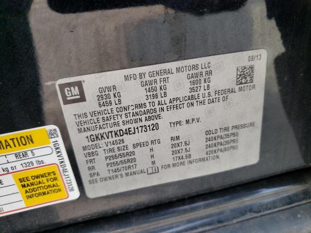1GKKVTKD4EJ173120 GMC Acadia Denali