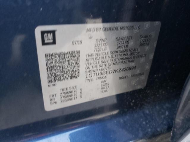 1GTU9BED7KZ426894 GMC Sierra K1500 Sle