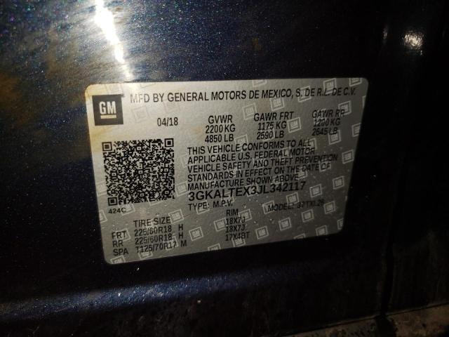3GKALTEX3JL342117 GMC Terrain Sle