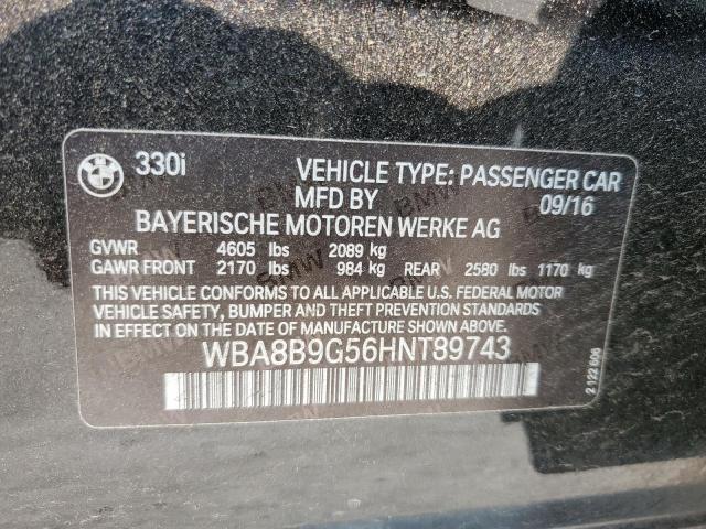WBA8B9G56HNT89743 BMW 330 I