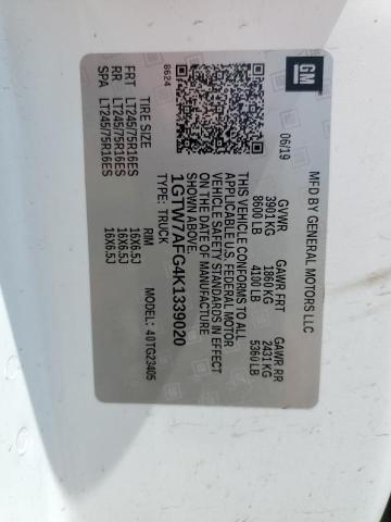 1GTW7AFG4K1339020 GMC Savana G2500