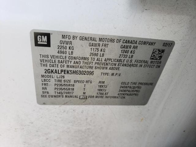 2GKALPEK5H6302096 GMC Terrain Slt