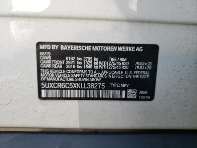 5UXCR6C5XKLL38275 BMW X5 Xdrive40i