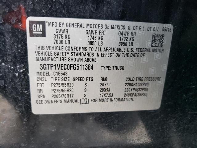 3GTP1VEC0FG511384 GMC Sierra C1500 Slt