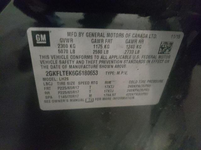2GKFLTEK6G6180653 GMC Terrain Sle
