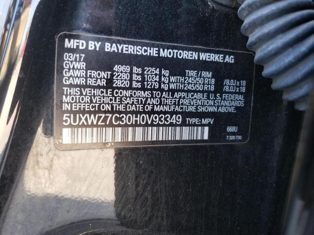 5UXWZ7C30H0V93349 BMW X3 Sdrive28i