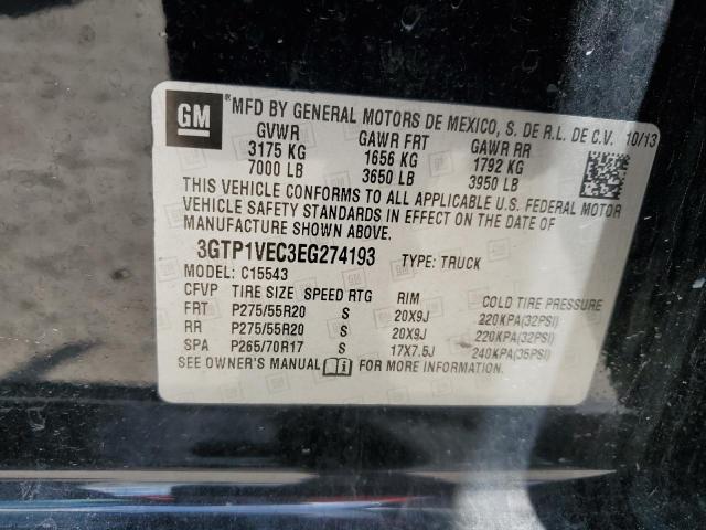 3GTP1VEC3EG274193 GMC Sierra C1500 Slt
