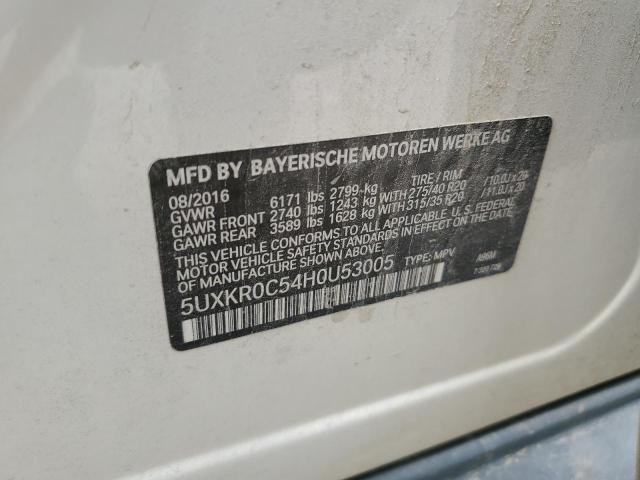 5UXKR0C54H0U53005 BMW X5 Xdrive35i