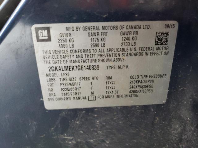 2GKALMEK7G6140839 GMC Terrain Sle